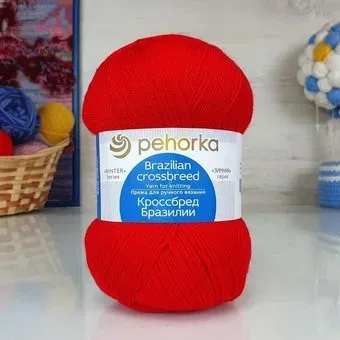 Пехорка Кроссбред Бразилии 06 100 г 500 м (красный)