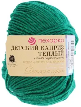 Пехорка Детский каприз теплый 511 50 г 125 м (зеленка)
