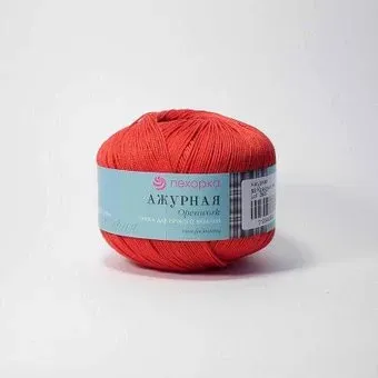 Пехорка Ажурная 88 50 г 280 м (красный мак)