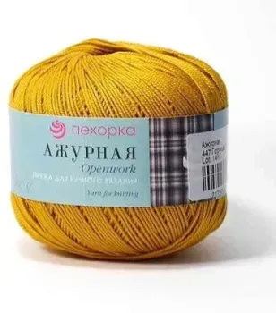 Пехорка Ажурная 447 50 г 280 м (горчица)