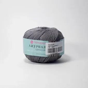 Пехорка Ажурная 393 50 г 280 м (светлая маренго)