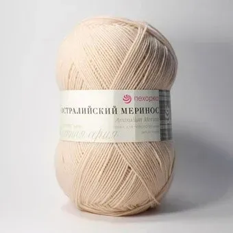Пехорка Австралийский меринос 442 100 г 400 м (натуральный)