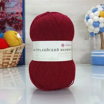 Пехорка Австралийский меринос 07 100 г 400 м (бордо)
