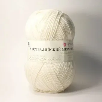 Пехорка Австралийский меринос 01 100 г 400 м (белый)