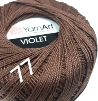 Yarnart Violet 77 (282 м, коричневый, 6 мотков)