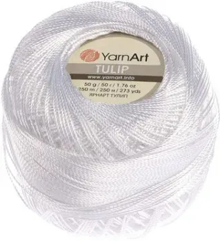 Yarnart Tulip 401 50 г 250 м (белый)