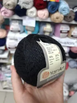 Yarnart Summer 17 100 г 350 м (черный)