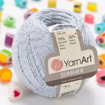 Yarnart Summer 50 100 г 350 м (светло-серый)