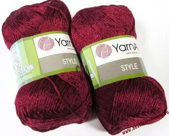 Yarnart Style 676 50 г 185 м (бордовый)