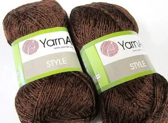 Yarnart Style 672 50 г 185 м (коричневый)