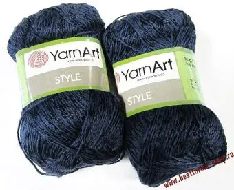 Yarnart Style 670 50 г 185 м (темно-синий)