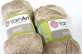 Yarnart Style 654 50 г 185 м (светлый бежевый)