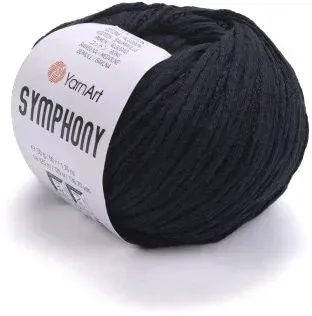 Yarnart Simphony 2126 (125 м, черный, 10 мотков)