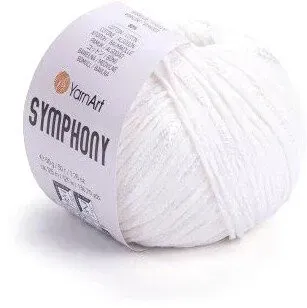 Yarnart Simphony 2101 (125 м, белый, 10 мотков)
