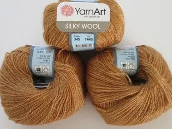 Yarnart Silky Wool 345 25 г 190 м (каштановый)