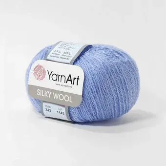 Yarnart Silky Wool 343 25 г 190 м (голубой)