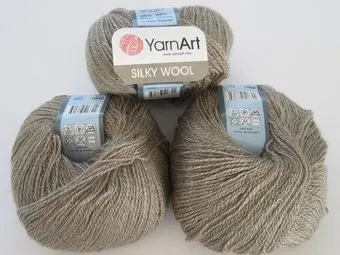 Yarnart Silky Wool 342 25 г 190 м (серо-бежевый)