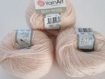 Yarnart Silky Wool 341 25 г 190 м (светло-розовый)