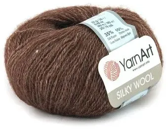 Yarnart Silky Wool 336 25 г 190 м (шоколад)