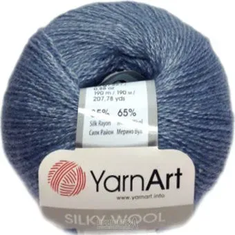 Yarnart Silky Wool 331 25 г 190 м (серый)