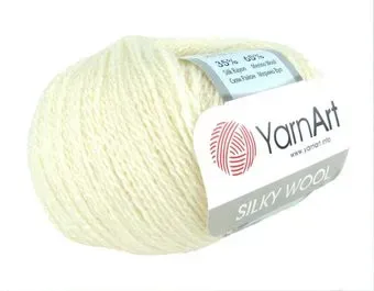 Yarnart Silky Wool 330 25 г 190 м (молочный)