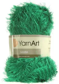 Yarnart Samba 100% полиэстер 78 100 г (150 м, зеленый)