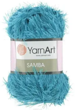 Yarnart Samba 100% полиэстер 30 100 г (150 м, яркая бирюза)