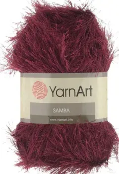 Yarnart Samba 100% полиэстер 2028 100 г (150 м, бордо)