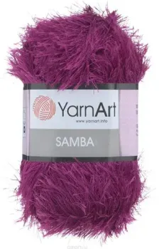 Yarnart Samba 100% полиэстер 2014 100 г (150 м, фуксия)