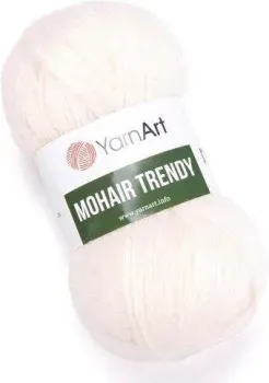 Yarnart Mohair Trendy 1003 100 г 220 м (молочный)
