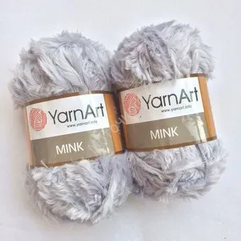 Yarnart Mink 334 50 г 75 м (светлый серый)
