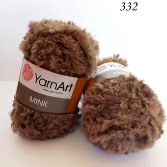 Yarnart Mink 332 50 г 75 м (коричневый)