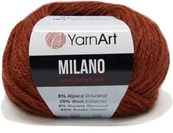Yarnart Milano 857 50 г 130 м (терракот)