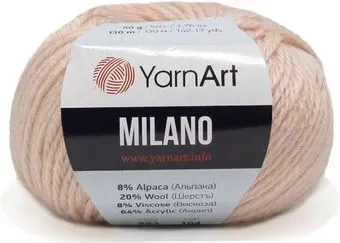 Yarnart Milano 853 50 г 130 м (светло-розовый)