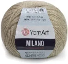Yarnart Milano 870 50 г 130 м (светлый бежевый)