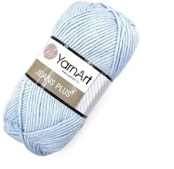 Yarnart Jeans Plus 75 100 г 160 м (светло-голубой)