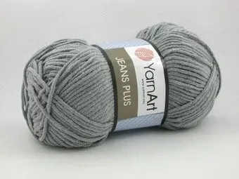 Yarnart Jeans Plus 46 100 г 160 м (серый меланж)