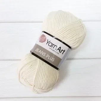 Yarnart Jeans Plus 03 100 г 160 м (молочный)