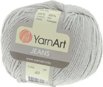 Yarnart Jeans 49 50 г 160 м (серый)