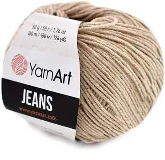 Yarnart Jeans 87 50 г 160 м (бежевый)