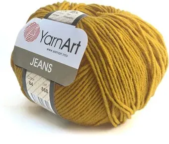 Yarnart Jeans 84 50 г 160 м (горчица)
