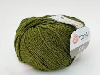 Yarnart Jeans 82 50 г 160 м (хаки)