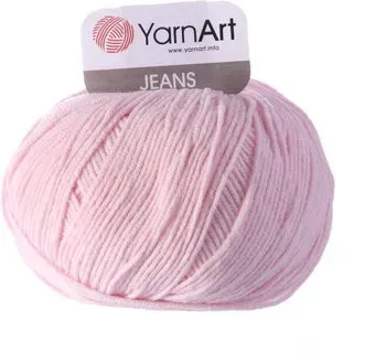 Yarnart Jeans 74 50 г 160 м (нежно-розовый)