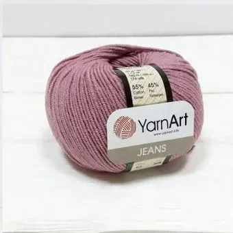 Yarnart Jeans 65 50 г 160 м (сухая роза)