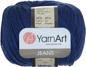 Yarnart Jeans 54 50 г 160 м (темно-синий)