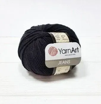 Yarnart Jeans 53 50 г 160 м (черный)