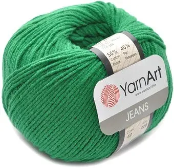Yarnart Jeans 52 50 г 160 м (яркая зелень)