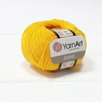 Yarnart Jeans 35 50 г 160 м (желтый)