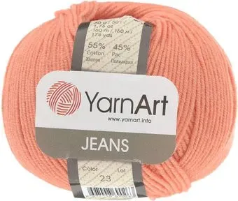 Yarnart Jeans 23 50 г 160 м (лососевый)
