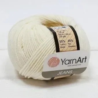 Yarnart Jeans 03 50 г 160 м (кремовый)